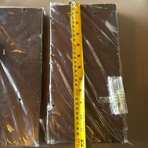 2 Fetco home decor dark brown floating shelves 12 x 6 x 2 brand new